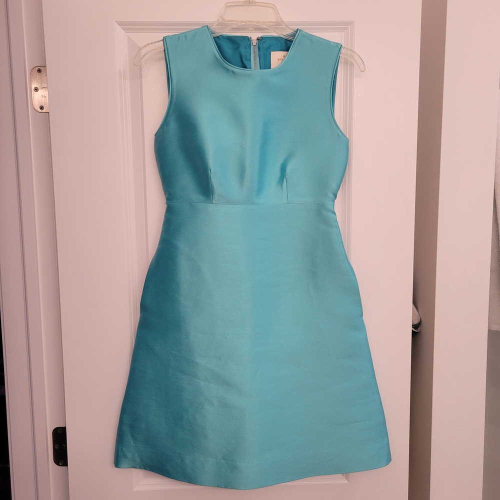 kate spade Sleeveless Mini Dress in Aqua Blue